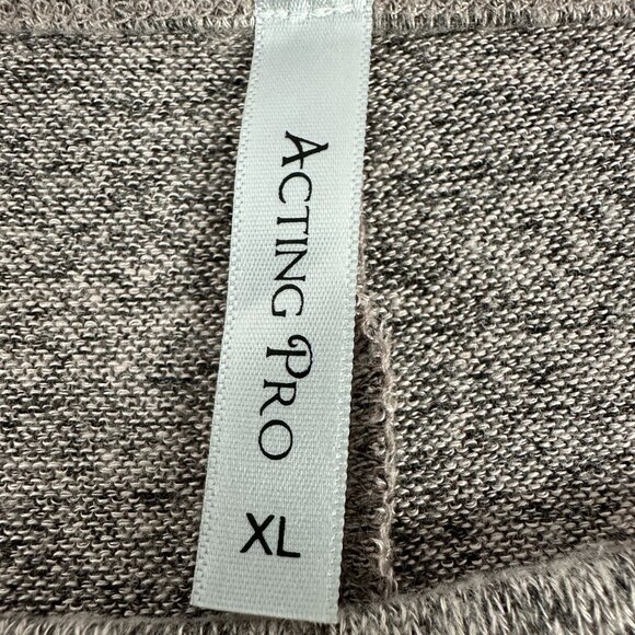 Acting Pro Size XL Heather Gray Sweater With Sequin Shoulder Detail - Picture 3 of 4